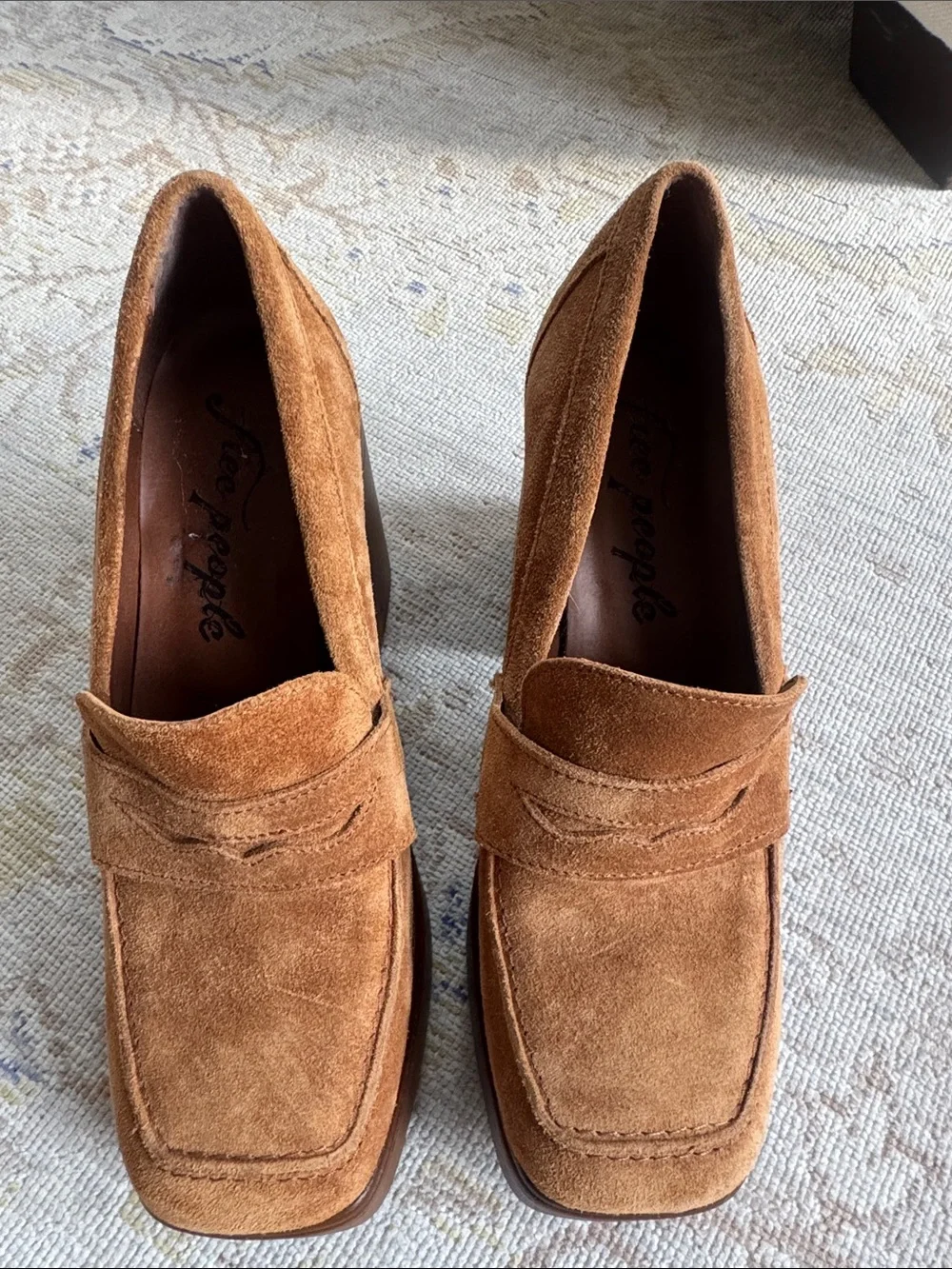 NEW FREE PEOPLE FP Collection - Zoe Platform Loafers Size 37.5